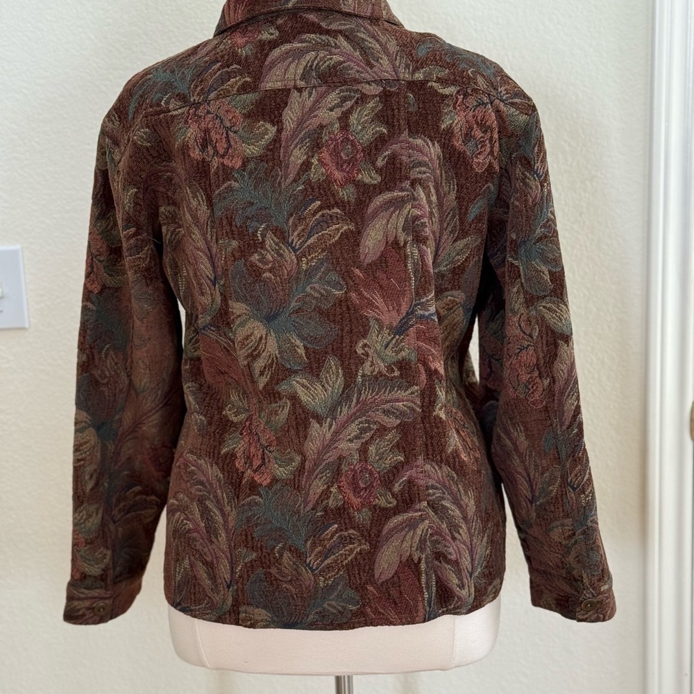Chico’s Floral Button-Up Jacket size 16 (Chicos size 3) - Picture 3 of 10
